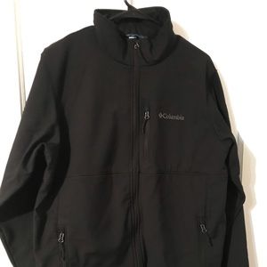 Columbia Weatherproof Black Jacket Mens Large